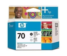 Hewlett Packard (HP) HP 70 juodos/šviesiai pilkos spalvos spausdinimo galvutė, skirta HP Photosmart Pro B9180, Designjet Z2100, Z310