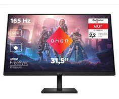 Monitorius Hewlett Packard (HP) LCD HP OMEN 32q; 80 cm, 31,5", QHD 2560 × 1440; 165 Hz; 400 nitų; 2x HDMI 2.0, 1x DisplayPort 1.4