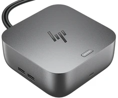 HP „Thunderbolt 4 Ultra Dock G6“ 280 W su kombinuotu kabeliu - 5x USB-A, 2x USB-C, 1x USB-C „Thunderbolt 4“, 2x DisplayPort, 1x HDMI, 1x RJ-45, „Meteor Sidabrinis“, 3 metai