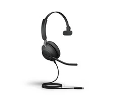 Jabra Evolve2 40 MS Teams Mono Laidinės ausinės, USB-C, Juoda