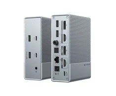 Hiper | HyperDrive Universal GEN2 15-in-1 USB-C triguba vaizdo prijungimo stotis, skirta įrenginiams su MST | Ethernet LAN (RJ-45) jungtys 1 | DisplayPorts kiekis 2 | HDMI jungtys 2 kiekis