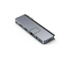 Targus Hiper | HyperDrive DUO PRO 7-in-2 USB-C šakotuvas, skirtas MacBook Air / Pro 2016-2020 | Ethernet LAN (RJ-45) jungtys 1 | HDMI jungtys kiekis 1