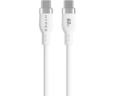 Targus Hyper | HyperJuice USB-C Silicone Charging Cable, 1.5 m, Baltas | HJ4011WHGL