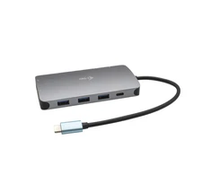 I-tec Metal C31NANODOCKVGAPD knyginių kompiuterių dokas / jungčių replikatorius Vielinis USB 3.2 Gen 1 (3.1 Gen 1) Type-C Sidabras