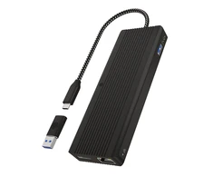 RaidSonic Icy Box IB-DK4011-CPD 7-in-1 USB Type-C prijungimo stotis su triguba vaizdo išvestimi