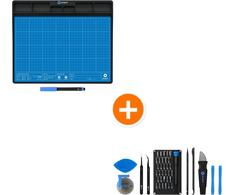 iFixit Pro Tech GO Werkzeugset &amp; iFixit FixMat Magnetplatte Kompaktes Feinmechanik Werkzeugset für unterwegs