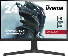 „IIYAMA G-Master GB2466HSU-B1“ 24 colių VA LED FHD lenktas monitorius, 16:9, 165 Hz, 250 cd/m2, 1 ms, 2xHDMI, DP, 2x2W, garsas