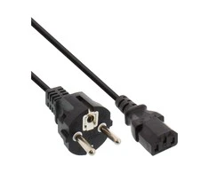 Maitinimo kabelis InLine F tipas Vokiečių - 3 Pin C13 IEC (16651A)