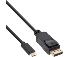 Kabelis USB InLine USB-C - DisplayPort 5 m Juodas (64125)