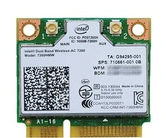 Karta jungiama į tinklą Intel DualBand Wireless-AC 7260 2x2 AC+BT HMC (7260.HMWWB.R)