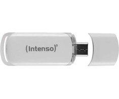 Intenso FLASH LINE 64 GB, USB-Stick - baltas, USB-C 3.2 Gen 1