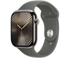 Išmanusis laikrodis Apple Watch 10 GPS + Cellular 46mm Natural Titanium S/M Gray (MWY93QF/A)