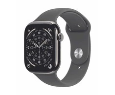 Išmanusis laikrodis Apple Watch 11 GPS + Cellular 46mm Natural Titanium Sport Band M/L Graphite (MFCX4ZR/A)
