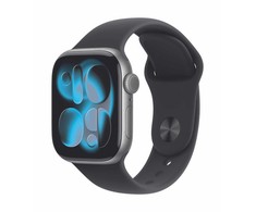 Išmanusis laikrodis Apple Watch Series 11 (2025) GPS 42mm Kosminė pilka Aliuminio Case with Sport Band S/M - Juodas
