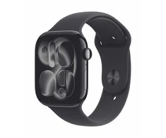 Išmanusis laikrodis Apple Watch Series 11 (2025) GPS 46mm Jet Juodas Aliuminio Case with Sport Band M/L - Juodas