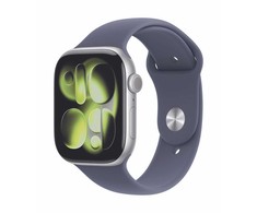 Išmanusis laikrodis Apple Watch 11 GPS + Cellular 46mm Sidabrinis Alu Sport Band S/M Violetinė (MFCP4ZR/A)
