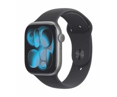 Išmanusis laikrodis Apple Watch 11 GPS + Cellular 46mm Kosminė pilka Alu Sportinė apyrankė M/L Violetinė (MFCA4ZR/A)
