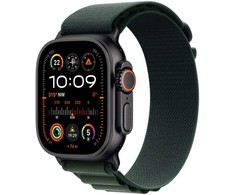 Išmanusis laikrodis Apple Watch Ultra 2 GPS + Cellular 49mm Juodas Titanium Case Alpine Loop Large Žalias (MX4T3F)