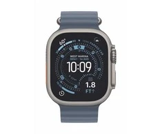 Išmanusis laikrodis Apple Watch Ultra 3 (2025) 5G 49mm Natural Titanium Case with Ocean Band – Anchor Mėlyna
