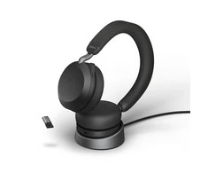 Jabra Evolve2 75 USB-C ausinės su įkrovimo stovu