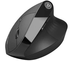 Pelė JLab JBUDS ERGONOMIC, dešinei rankai, Vertical design, RF belaidė + Bluetooth, 2400 DPI, Juodas