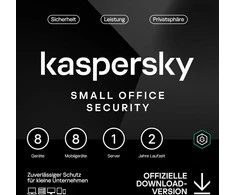 Kaspersky Small Office Security [8 Geräte - 2 Jahre] Base 8 Geräte + 8 Mobilgeräte + 1 Dateiserver - 2 Jahre