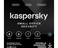 Kaspersky Small Office Security [8 Geräte - 2 Jahre] Base 8 Geräte + 8 Mobilgeräte + 1 Dateiserver - 2 Jahre