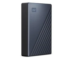 Kietasis diskas Western Digital My Passport Ultra 4TB Mėlyna USB-C/USB3.0 HDD 2,5 colio metalo apdaila RTL nešiojamas išorinis
