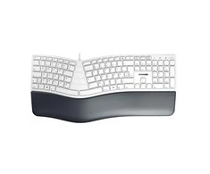 CHERRY KC 4500 ERGO Klaviatūra - CORDED GERMAN USB PALE Pilkas