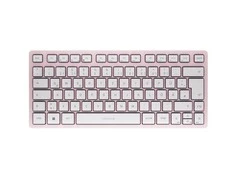 Klaviatūra Cherry CHERRY TAS KW 7100 MINI BT belaidės ausinės su DE-išdėstymas Cherry Blossom