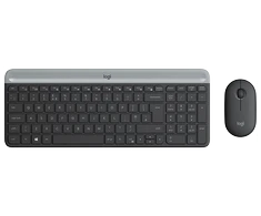 Logitech MK470 Slim Wireless Combo, belaidė klaviatūra ir pelė, DE išdėstymas, Grafito spalvos