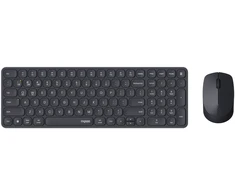 Klaviatūra Rapoo Kabelloses ultraflaches Multi-Mode-Deskset "9310M" juodas, QWERTZ DE, 2,4 GHz, Bluetooth 4.0, Bluetooth 5.0, Nano-USB-Empfänger &amp; Aufbewahrungs