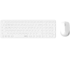 Klaviatūra Rapoo Kabelloses ultraflaches Multi-Mode-Deskset "9310M", baltas 2,4 GHz, Bluetooth 4.0, Bluetooth 5.0, Nano-USB-Empfänger &amp; Aufbewahrungsfach, Bis zu 1
