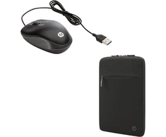 Komplekte HP 14,1 colio dėklas + USB pelė