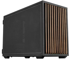 Lian Li DAN Cases B4 Wood Edition kompiuterio korpusas, Micro-ATX – riešuto spalvos, juodas