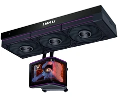 Lian Li HydroShift II OLED Curved 360 UNI FAN P28 All-in-One Vanduo Cooling, 360 mm, OLED Ekranas, P28 Fans – Juodas