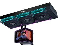 Lian Li HydroShift II OLED Curved 360 UNI FAN TL AiO Vanduo Cooling, 360 mm, OLED Ekranas, TL-FLEX Fans – Juodas