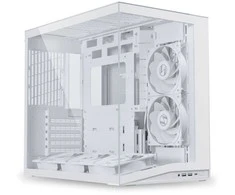 Lian Li O11 Dynamic Mini V2 Flow PC-kompiuterio korpusas, Mini-kompiuterio korpusas, ATX, Tempered Glass – inklusive 5x 120-mm-Lüfter, baltos spalvos