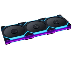 Wentylator Lian Li UNI FAN SL FLEX Wireless Wentylator PWM, ARGB, Lustro nieskończoności - Reverse Blade, 120mm, juoda, 3-pak su kontrolerem (G9F.12RSL1F3B.00)