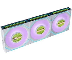 Lian Li UNI FAN SL-INF LCD FLEX belaidis ventiliatorius, ARGB ir LCD ekranų su atvirkštine mente, 120 mm, baltas, 3 vnt. pakuotėje su valdikliu