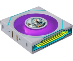 Lian Li UNI FAN SL-INF LCD FLEX belaidis ventiliatorius, ARGB ir LCD · atvirkštinės mentės, 120 mm, baltas
