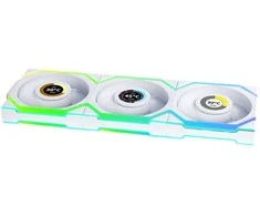 Lian Li UNI FAN SL Wireless LCD korpuso ventiliatorius, ARGB, PWM, 3er-Pack su valdikliu- 120 mm, baltos spalvos