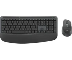 Logitech Signature Comfort Plus Combo MK880 verslui klaviatūra Pridėta pelė Universali USB + Bluetooth QWERTZ vokiečių kalba Grafito
