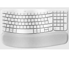 Klaviatūra Logitech WAVE KEYSERGONOMIC KB OFFWHITE - DEU 2.4GHZ/BT CENTRAL-419 UNIV.