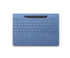 Microsoft Surface Pro 8/9/10/11/X 13" Flex dėklas-klaviatūra su rašikliu, vokiečių k. (QWERTZ) išdėstymas, mėlynos spalvos