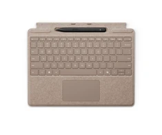 „Microsoft Surface Pro“ klaviatūra su plonu rašikliu – smėlio spalvos