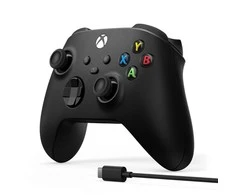 Microsoft Xbox Series belaidis valdiklis su USB-C kabeliu (Carbon Juodas)