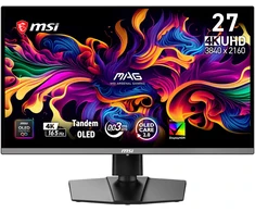 Monitorius MSi MAG 272UPDE QD-OLED E16 - 165Hz (3840x2160) QD-OLED, Quantum Dot, OLED care 2.2, Tandem OLED,
