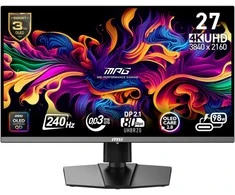 Monitorius 27 colių (68,6 cm) TFT MSI MPG OLED 272URXDE QD-OLED 9S6-3CD79A-016 mažmeninės prekybos