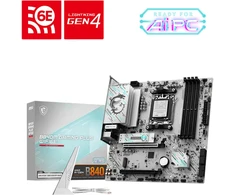 Pagrindinė plokštė MSI B840M GAMING PLUS WIFI6E | Procesorių šeima AMD | Procesoriaus lizdas AM5 | DDR5 | Palaikomos standžiojo disko sąsajos SATA, M.2 | SATA jungčių skaičius 4